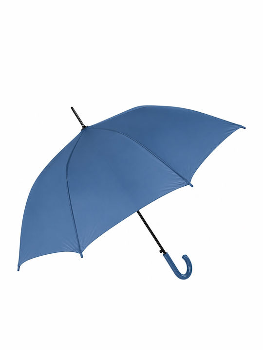 Rain Automatischer Regenschirm mit Blauem Gehstock