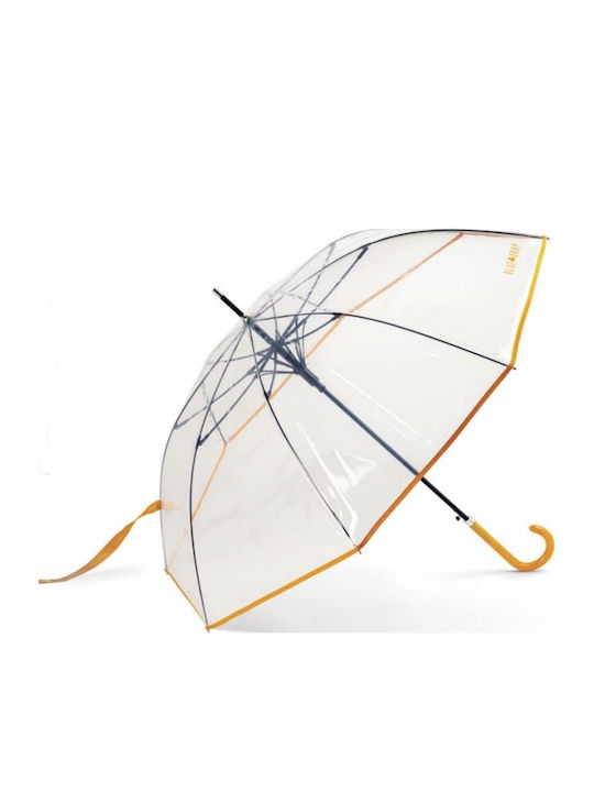 Rain Automatischer Regenschirm mit Gehstock Orange