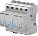 Surge Protector Photovoltaics Type 1+2 1100vdc + Contact Two Chains Sppvrt12-10-4+pe+ax Ep-501957