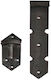 Tunabone Scharnier Tür Gate Hinge Gb-hb220 Schwarz