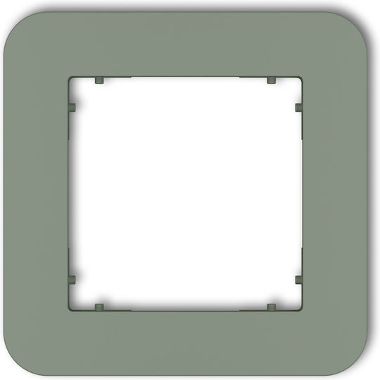 Karlik Wechselrahmen Für Schalter 1 Position Vertikal Und Horizontal Platzierung In Grün Farbe 61MRTZ-1