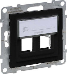 Legrand Thermostat Frontplatte in Schwarz Farbe 721445 Legrand Thermostat Frontplatte in Schwarz Farbe 721445