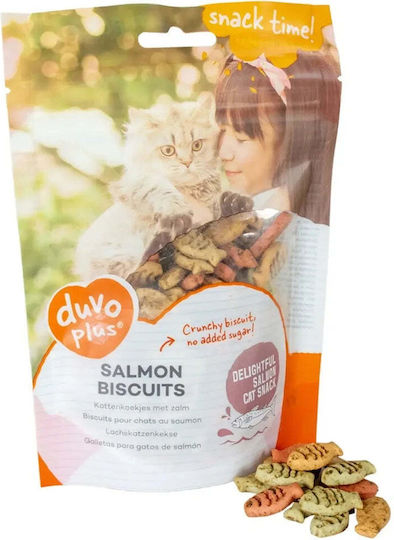 Duvo+ Λιχουδιά Γάτας 50g Biscuits Salmon 10/60