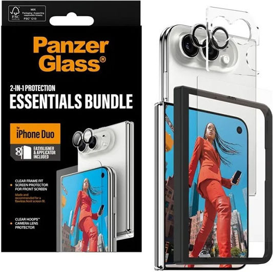 Panzerglass Screen Protection & Lens Protection Essentials 2in1 Iphone Duo