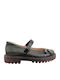 Kids Pumps & Ballerinas Anatomic With Hoop & Loop Closure Leather Black