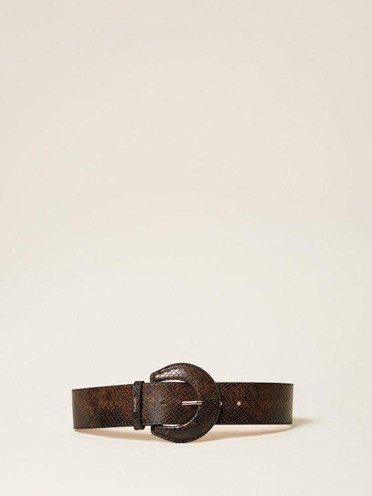 Leather Women's Belt Brown