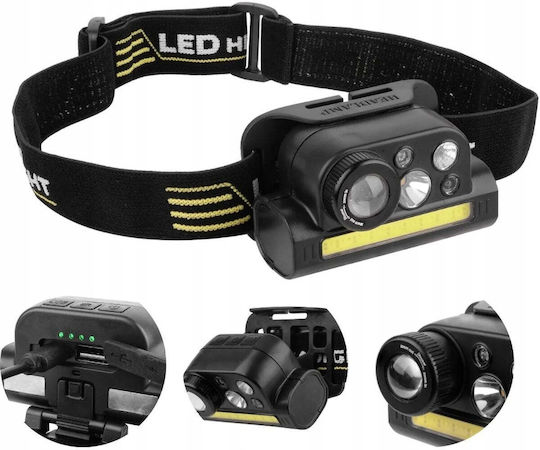 Vayox Rechargeable LED Headlamp IP20 with Maximum Brightness 200lm