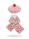Kinder Beanie Gestrickt Rot