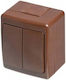 PAWBOL Waterproof Wall-mounted Wall Switch One-Way with Frame