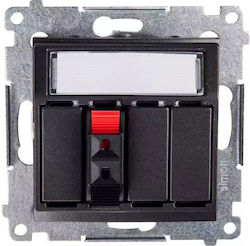 Kontakt-Simon Priză Speaker Gri Culoare Full Face DGL31.01/48