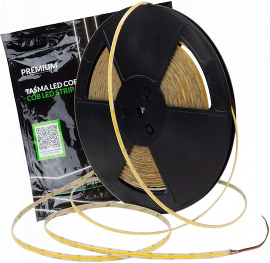 Eco Light Αδιάβροχη Ταινία LED 12V Θερμό Λευκό Φως 20m Τύπου COB
