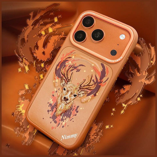 Nimmy Case Deer Compatible Magsafe Iphone 18 Pro/17 Pro Orange
