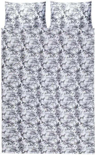 Domoletti Duvet Cover Set 160x200cm Single With Pillowcase Sateen