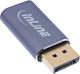 InLine Convertor USB DisplayPort / USB-C / Thunderbolt masculin la DisplayPort / USB-C / Thunderbolt feminin