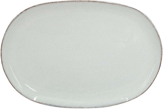 Domoletti Sesam Dots Πιάτο Ρηχό Κεραμικό Λευκό 40cm