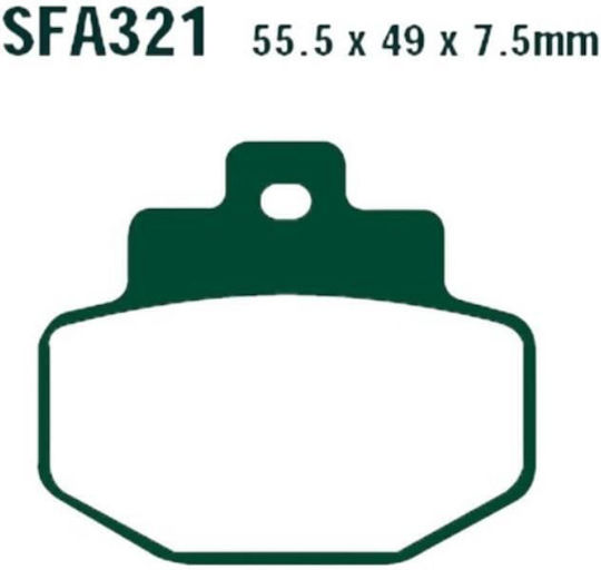 Мотоциклетни Накладки Fa321 Delta Brakes Dl150/db2086 Полу Метални