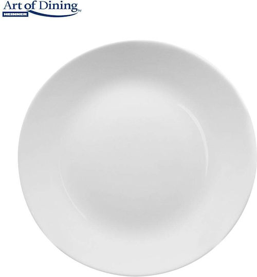 Heinner White Dessert Plate with 19cm Diameter 6 Pieces