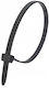 Dedra Plastik Kabelbinder 300mmx4.8mm in Schwarze Farbe (100Stück)