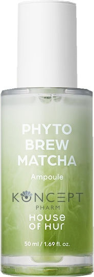 Phyto Brew Matcha Soothing & Anti-aging Ampoule Face Serum with Niacinamide & Vitamin E for Detoxifying & Nourishing