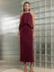 Summer Maxi Dress Burgundy