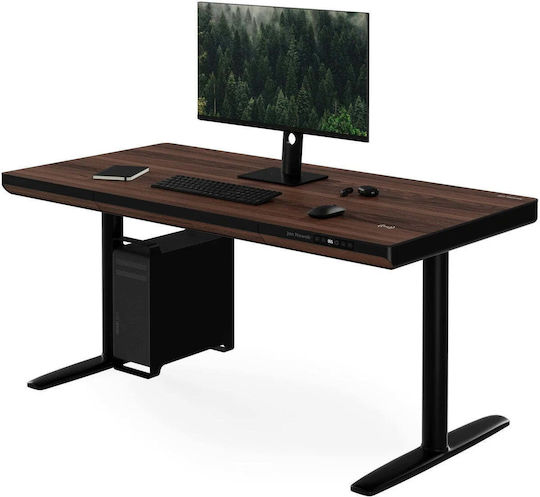 Ηλεκτρικό Γραφείο με Ρυθμιζόμενο Ύψος 140x70x75εκ. Black/walnut Ηλεκτρικό Γραφείο με Ρυθμιζόμενο Ύψος 140x70x75εκ. Black/walnut