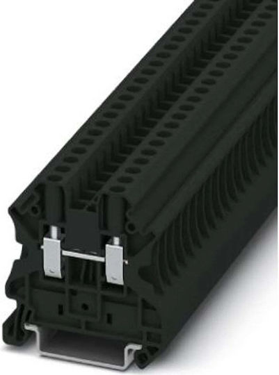 Phoenix Contact Terminal Block Rail 4 Conductors 0 14-6mm2 Ut 4 Bk Black 3045143
