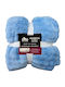 TnS Bubble Piqué Decke Doppel 200x220cm Hellblau