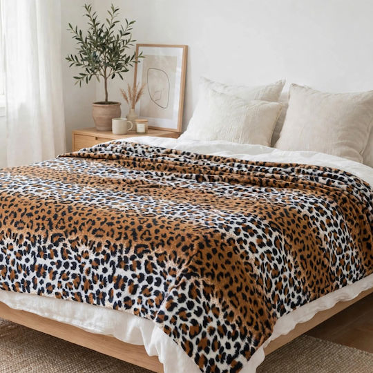 Go Smart Home Υπέρδιπλη 220x240εκ. Brown Leopard