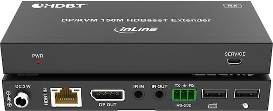 InLine KVM & Data Switch with HDBaseT / DisplayPort / RS-232 / Audio / USB-B / USB