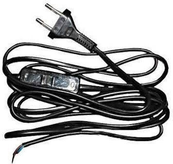 Zamel Zamel Netzkabel in Schwarze Farbe 2m