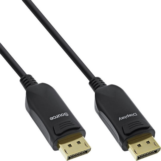 InLine Кабел DisplayPort мъжки - DisplayPort мъжки 1m Черен