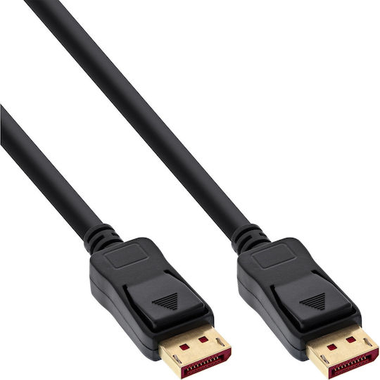 InLine Кабел DisplayPort мъжки - DisplayPort мъжки 0.5m Черен