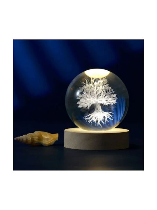 I-Total Dekoratives Tischlicht Crystal Ball