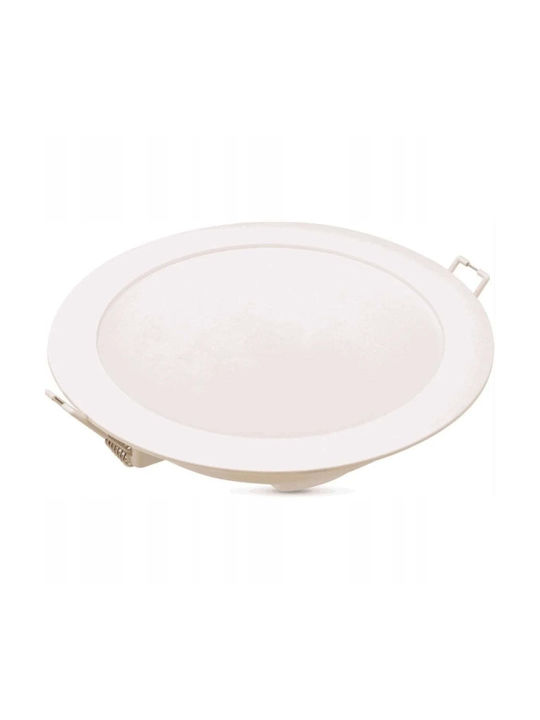 Philips Pila Spot Rotund De Tavan Încorporat Cu LED Și Lumină Alb Natural Alb