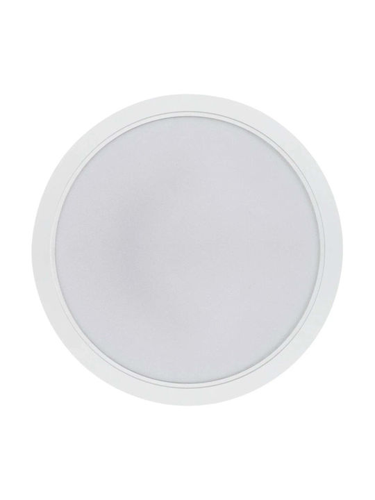 Kanlux Spot Rotund Din Plastic De Tavan Cu LED Încorporat Și Lumină Alb Natural Alb 2.6x2.6cm
