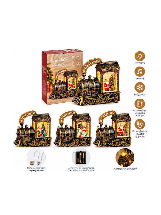 Christmas Illuminated Decorative Figurine Electric / Battery with Music (Various Colors)