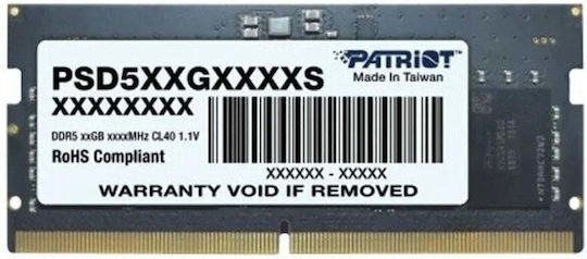 Patriot Signature DDR5 Mit 1x16GB Modul Und Geschwindigkeit 5600 Für Laptop