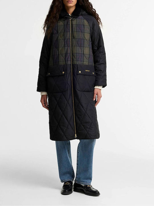 Barbour Μακρύ Γυναικείο Μπουφάν για Χειμώνα Multi