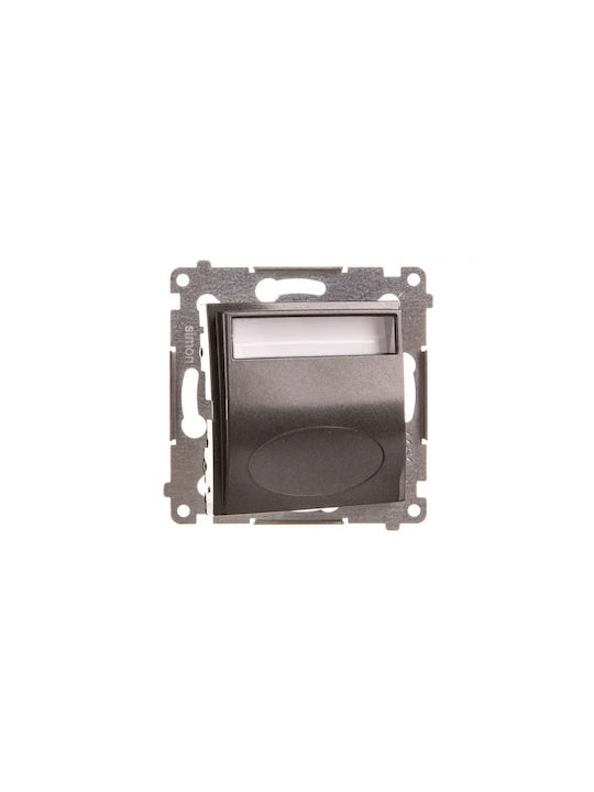 Kontakt-Simon Φωτιστικό Τοίχου LED Γκρι 7.5x7.5εκ.