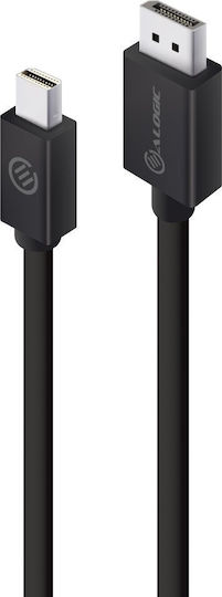 Alogic DisplayPort-Kabel Männlich - Mini-DisplayPort Männlich 1m Schwarz