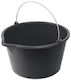 Metallischer Mop Eimer mit 20l Kapazität Schwarz