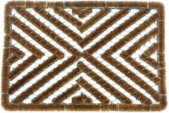 Domoletti Fußmatte aus Gummi Braune mit Maßanfertigung Breite 40cm Braune