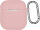 Θήκη Σιλικόνης Sonique Silicone Airpods 1/2 Ροζ