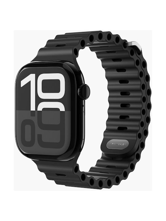 Tragbares Band Vonmählen Wave Band 2 Apple Watch 38 40 41mm Einheitsgröße Schwarzes Aws00115
