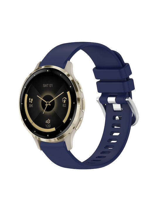 Garmin Venu 3s Venu 4 41mm 18mm Silikon Tragbare Bänder Dunkel Blau