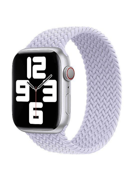 Apple Band Apple Watch Плетена Каишка Solo Mqyf3zm/a 40 41 42 мм Лилава Мъгла Размер 7 Оригинален Печат