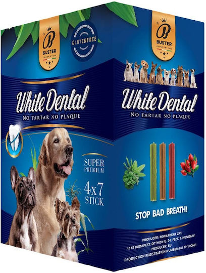 Buster Dent Chewable Stick for Dogs Against Tartar & Plaque 720gr 28 Pieces