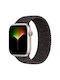 Apple Braided Strap Solo Λουράκι Υφασμάτινο Black Unity (Apple Watch 40/41/42mm) Size 4