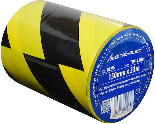 Elektro Plast Лента За Маркиране От Пластмаса В Жълт Цвят 33м.x15см