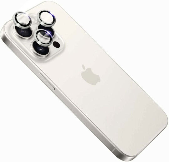 Fixed Sapphire Camera Glass Apple iPhone 15 Pro/15 Pro Max Silver